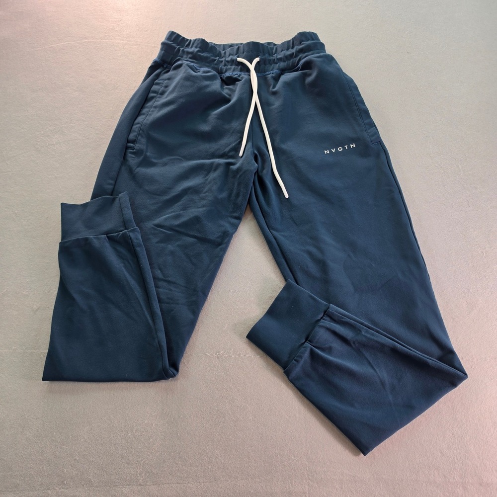 NVGTN Men's Medium Navy Blue Jogger Sweatpants Athletic Gym Lounge Pants